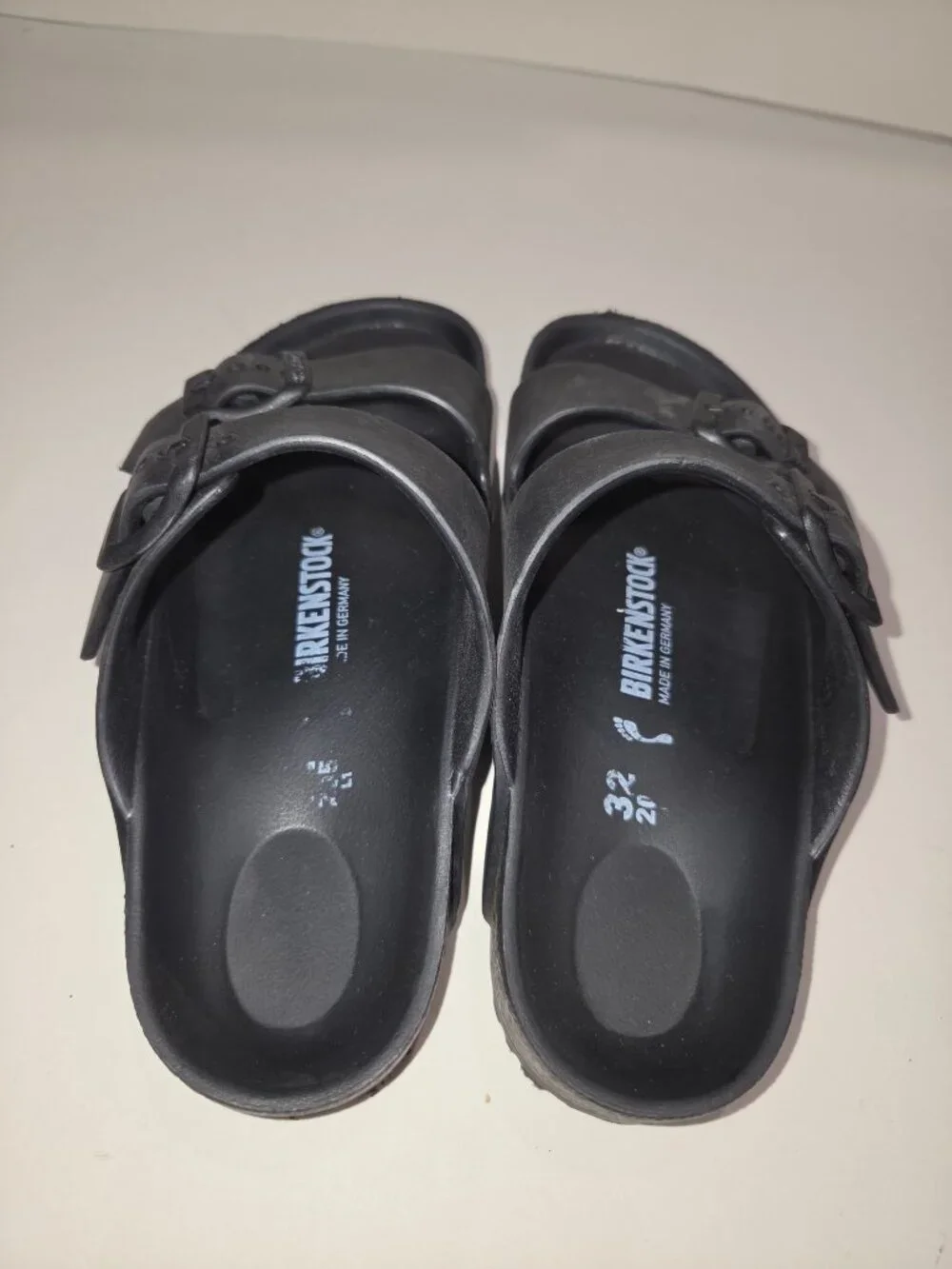Birkenstock Youth Sandals Size 32/205 Black Made In German
